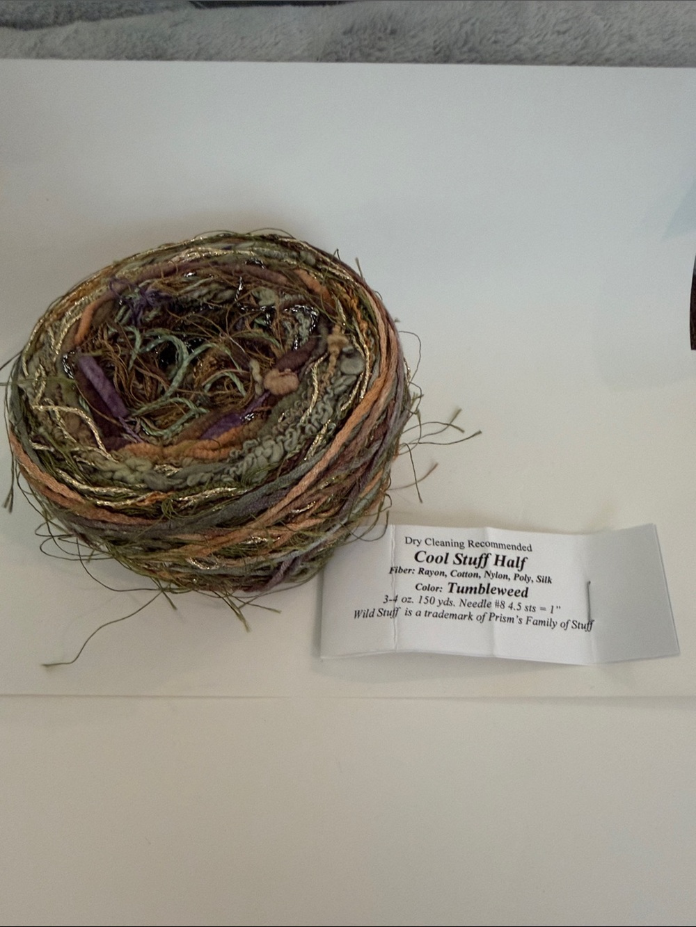 Prism Yarn Cool Stuff Half Art Yarn - Tumbleweed NWT 150 yds